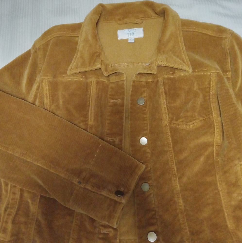 Cute Brown Coudoury Crop Jacket Blazer (Time & Tru)